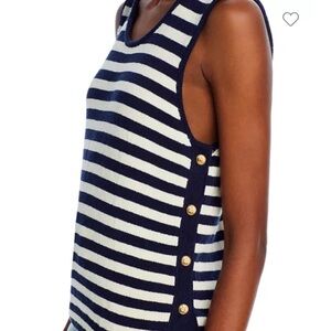 Frame “Mariner” Striped Sweater Tank